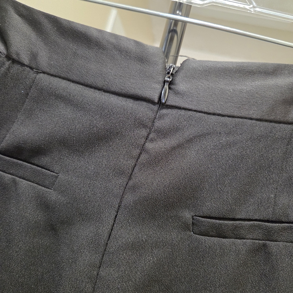 Topshop Black High-Waisted Wide Leg Pants | Chic Flowing Trouser - Picture 5 of 9